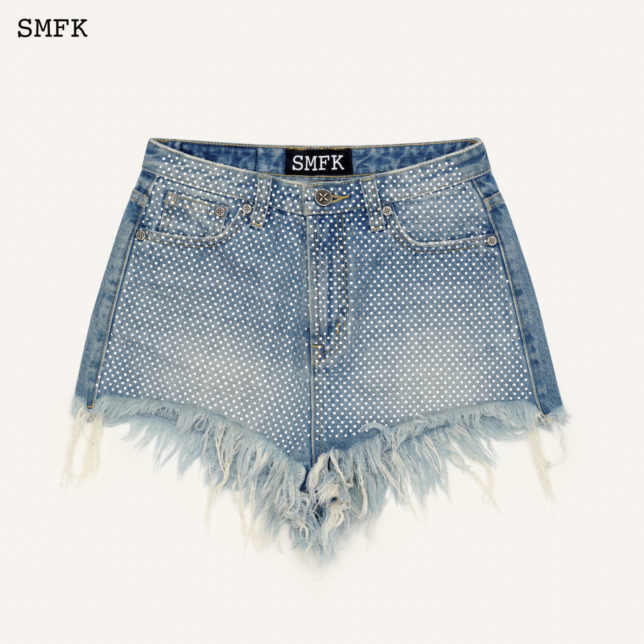 SMFK WildWorld Diamond Blue Cowboy Short Jeans | MADA IN CHINA