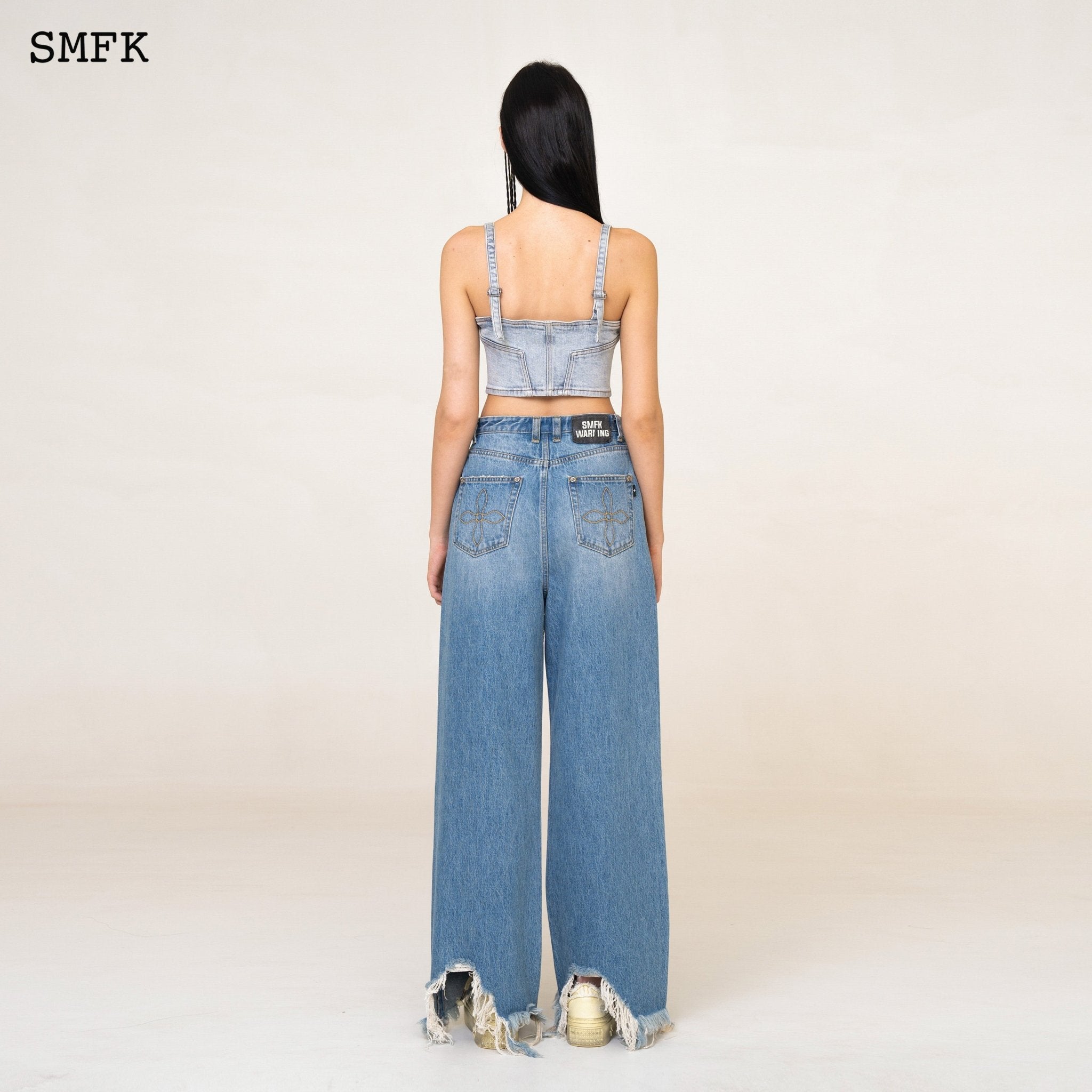 SMFK WildWorld Diamond Blue Jeans | MADA IN CHINA