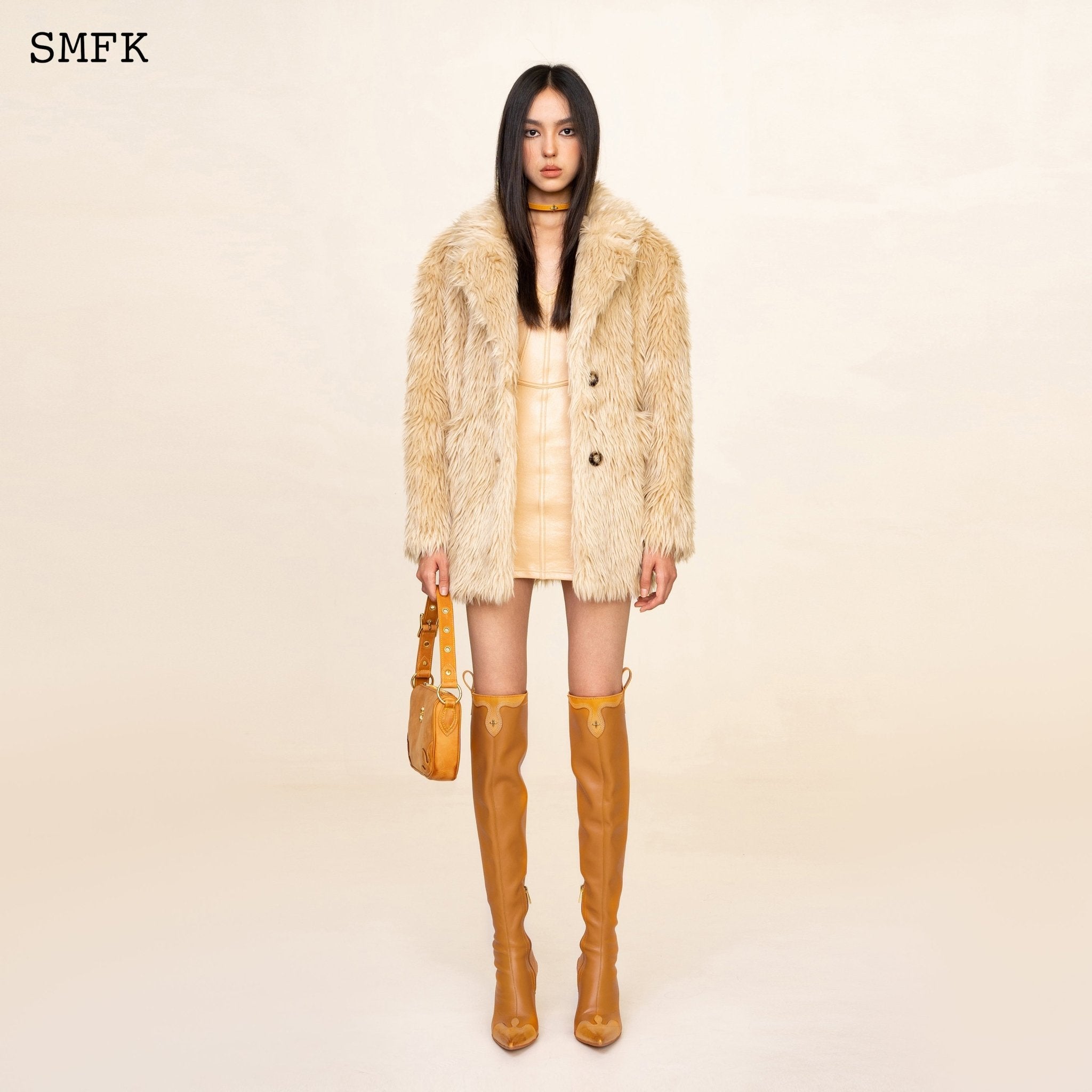 SMFK WildWorld Grassland Wool Jacket In Wheat | MADA IN CHINA