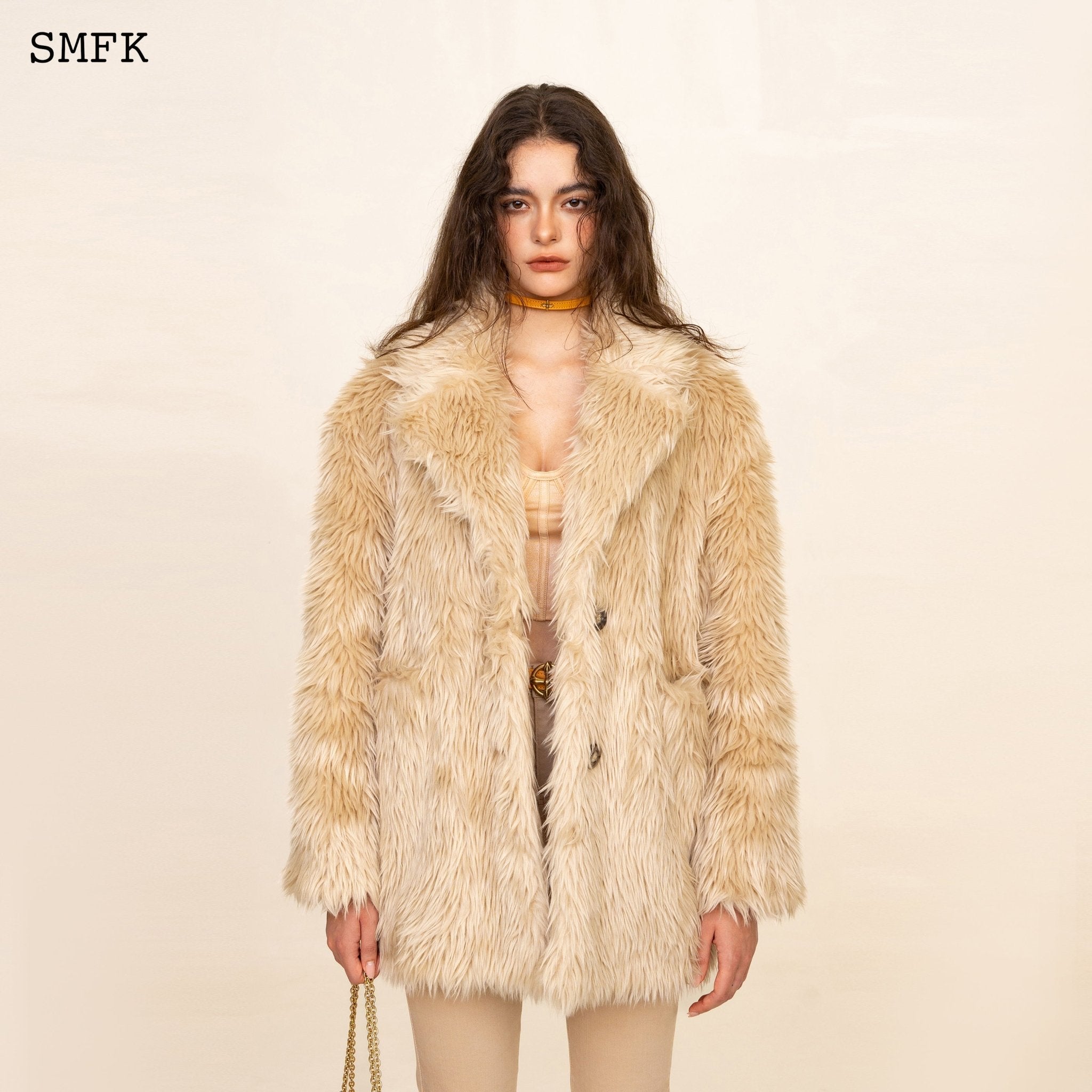 SMFK WildWorld Grassland Wool Jacket In Wheat | MADA IN CHINA