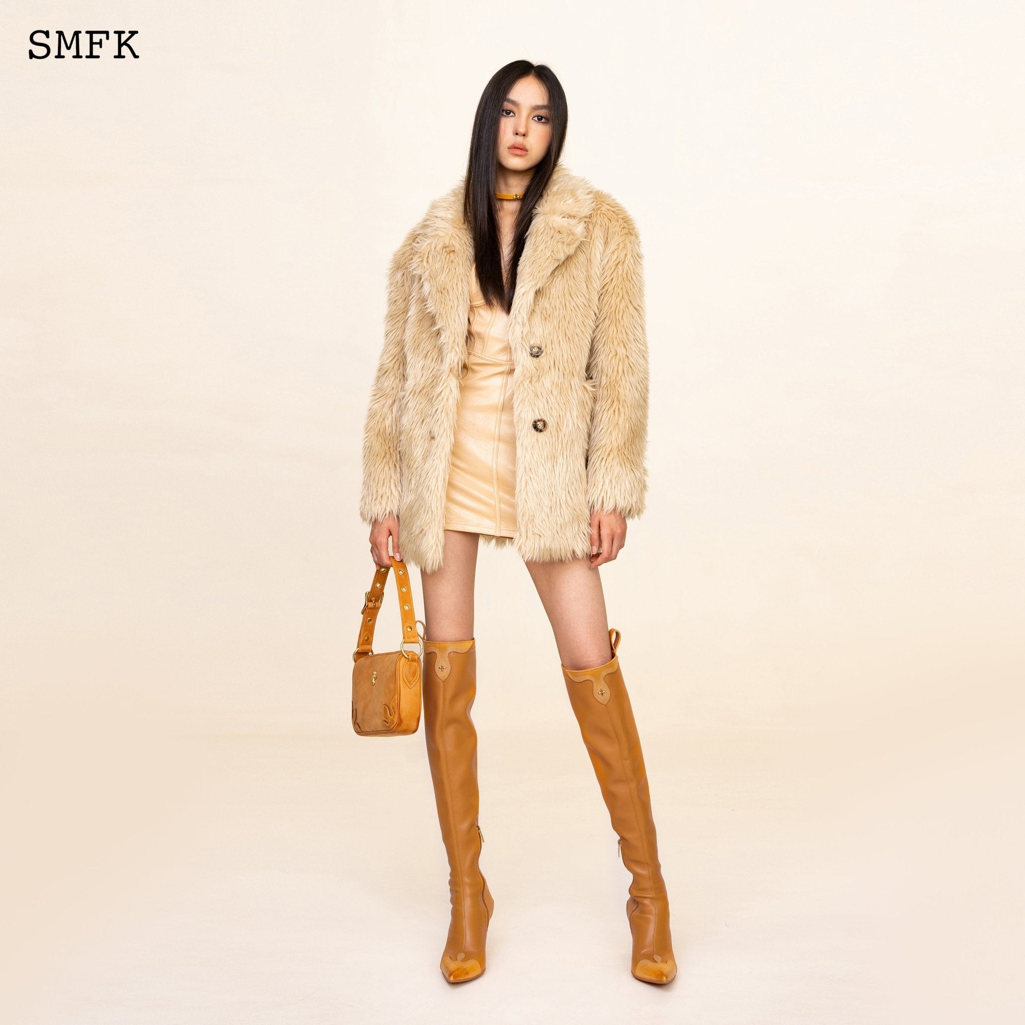 SMFK WildWorld Grassland Wool Jacket In Wheat | MADA IN CHINA