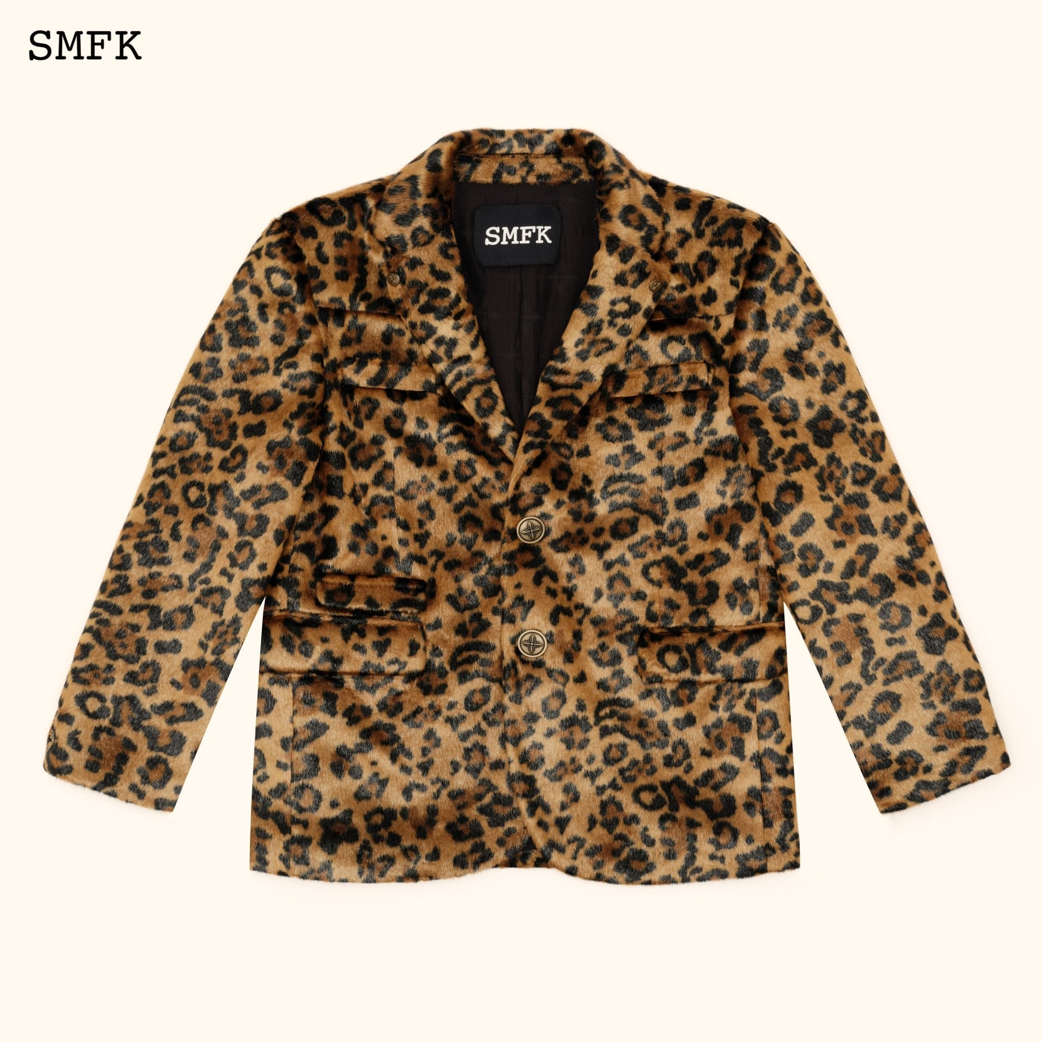 SMFK WildWorld Leopard Faux Fur Suit | MADA IN CHINA