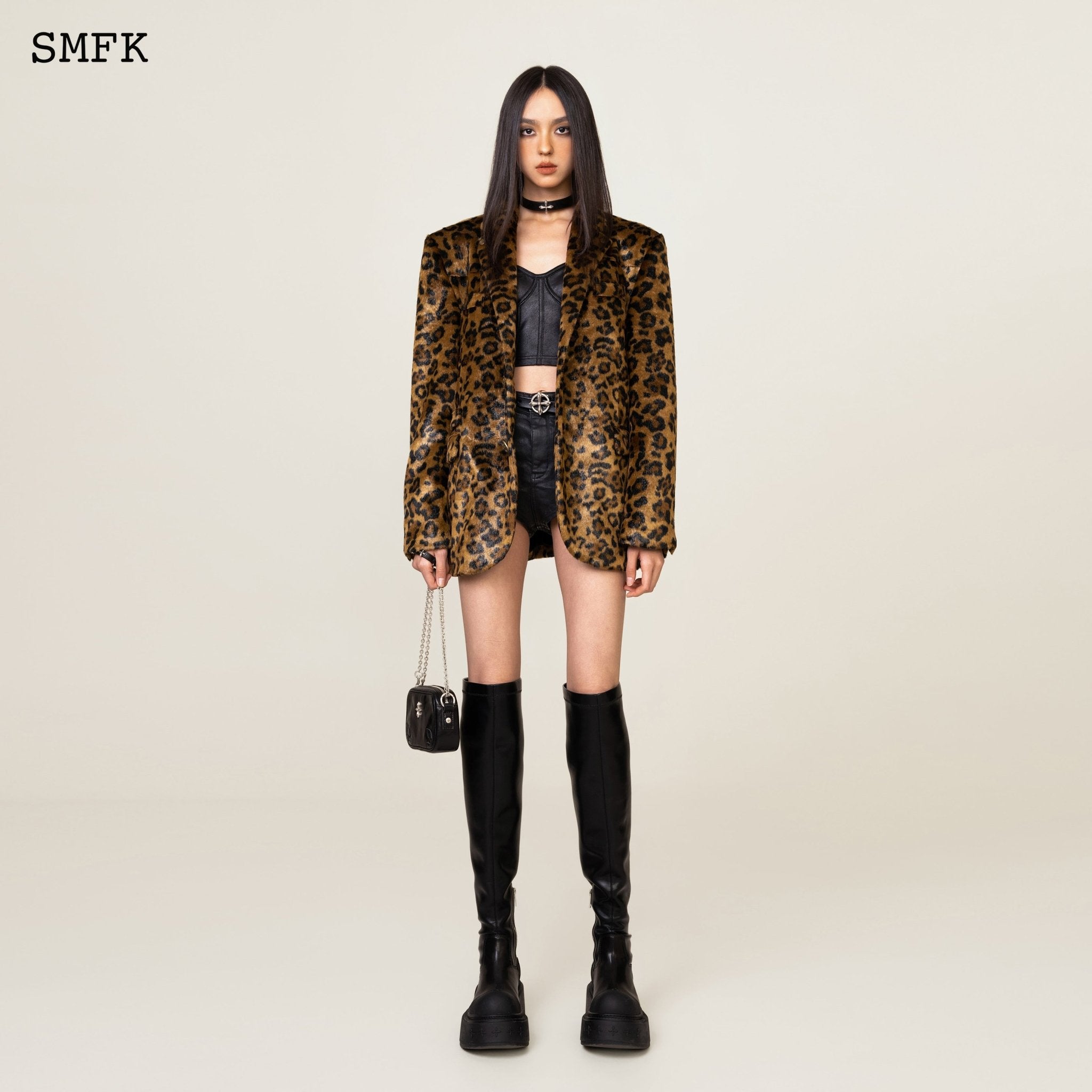 SMFK WildWorld Leopard Faux Fur Suit | MADA IN CHINA