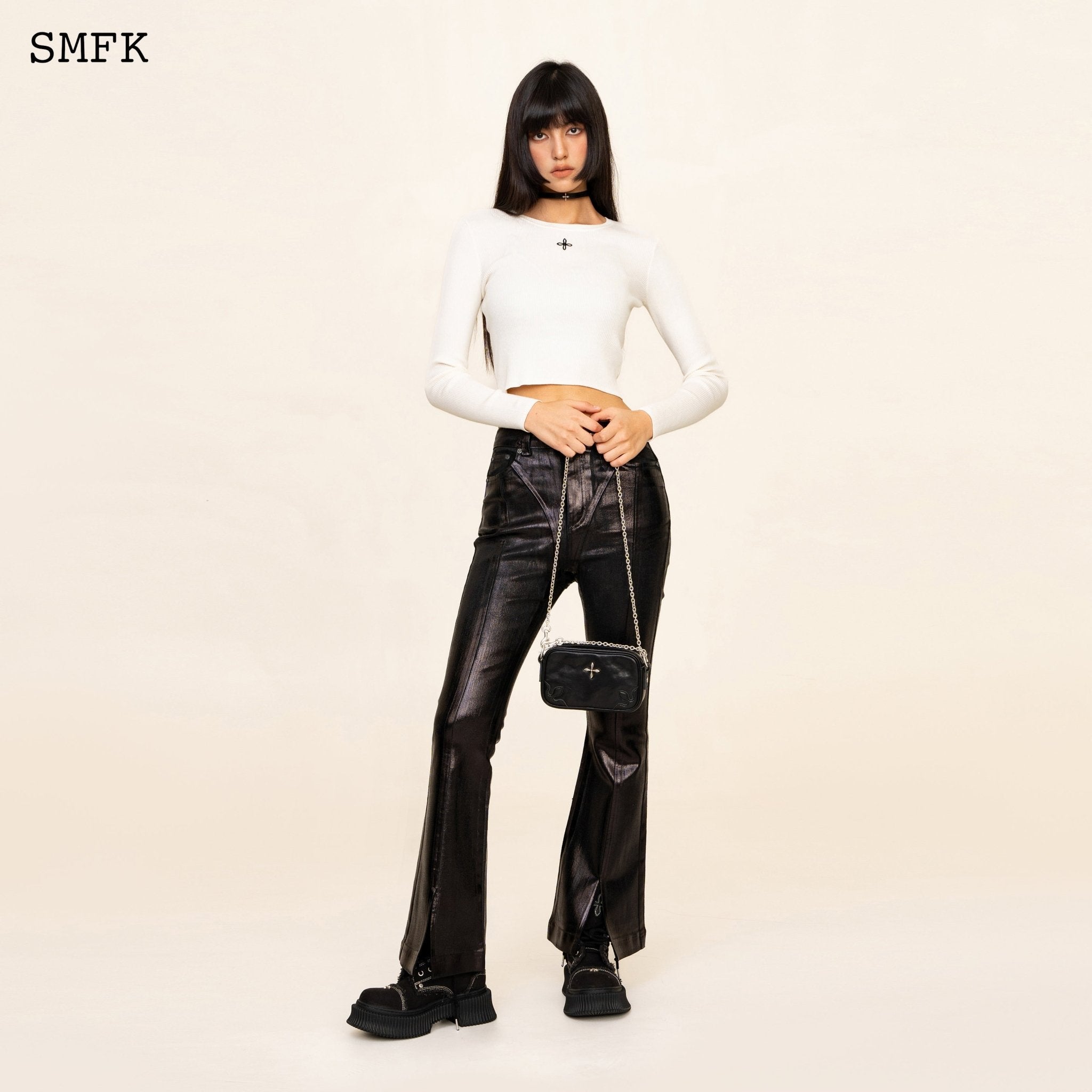 SMFK WildWorld Lightning Jeans In Black | MADA IN CHINA