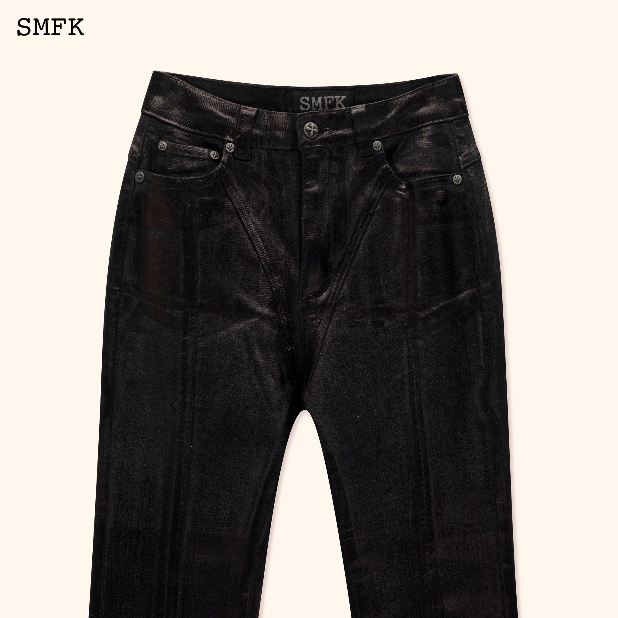 SMFK WildWorld Lightning Jeans In Black | MADA IN CHINA