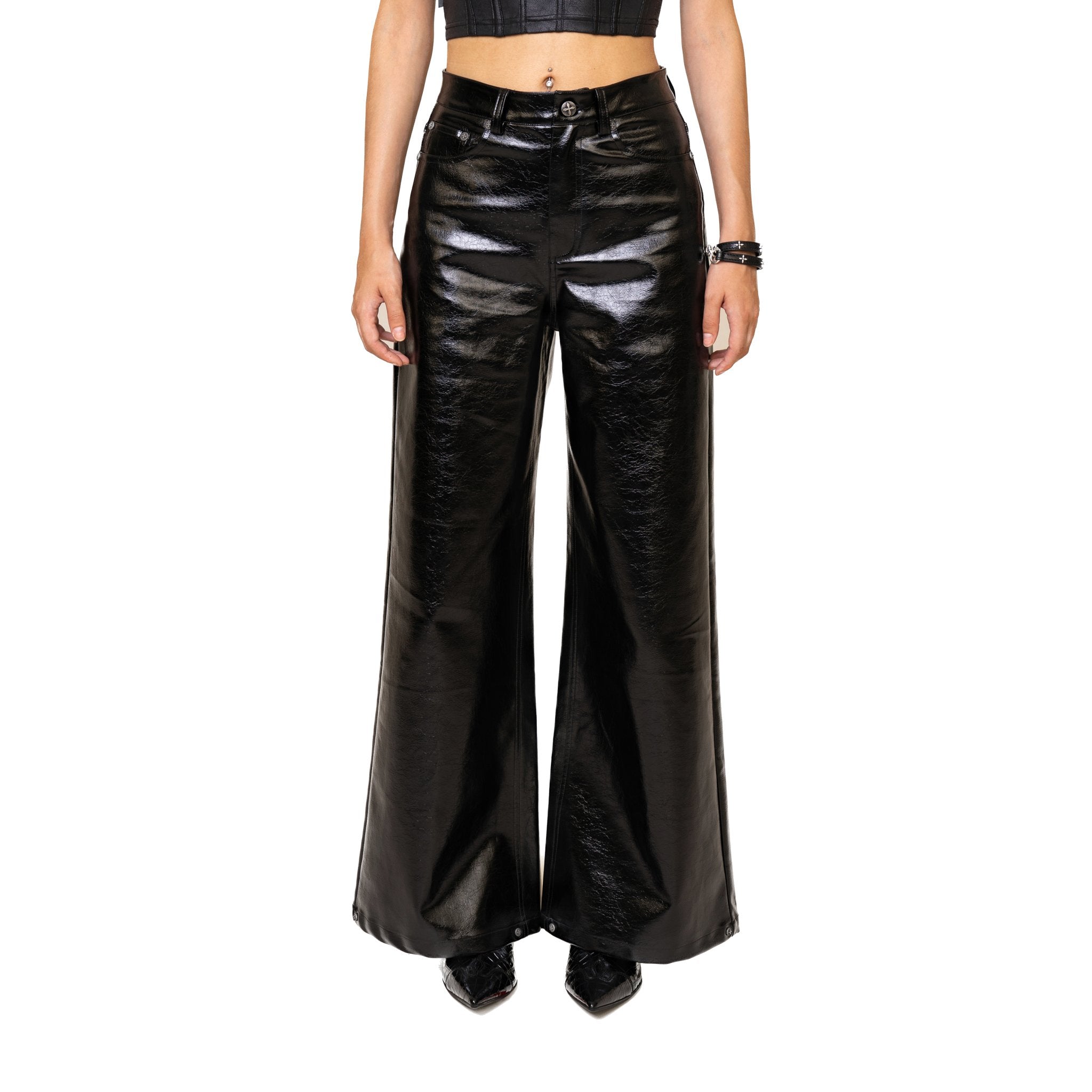 SMFK WildWorld Loose Leather Trousers | MADA IN CHINA