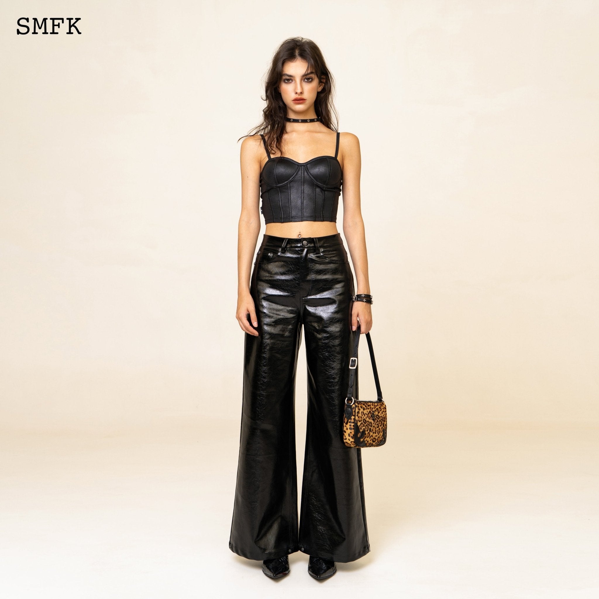 SMFK WildWorld Loose Leather Trousers | MADA IN CHINA