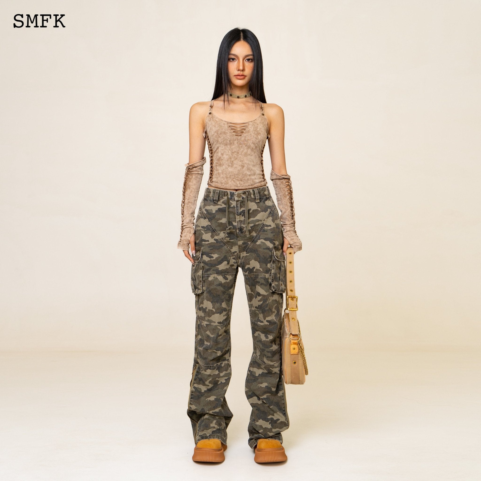 SMFK WildWorld Mermaid Camouflage Workwear Pants | MADA IN CHINA