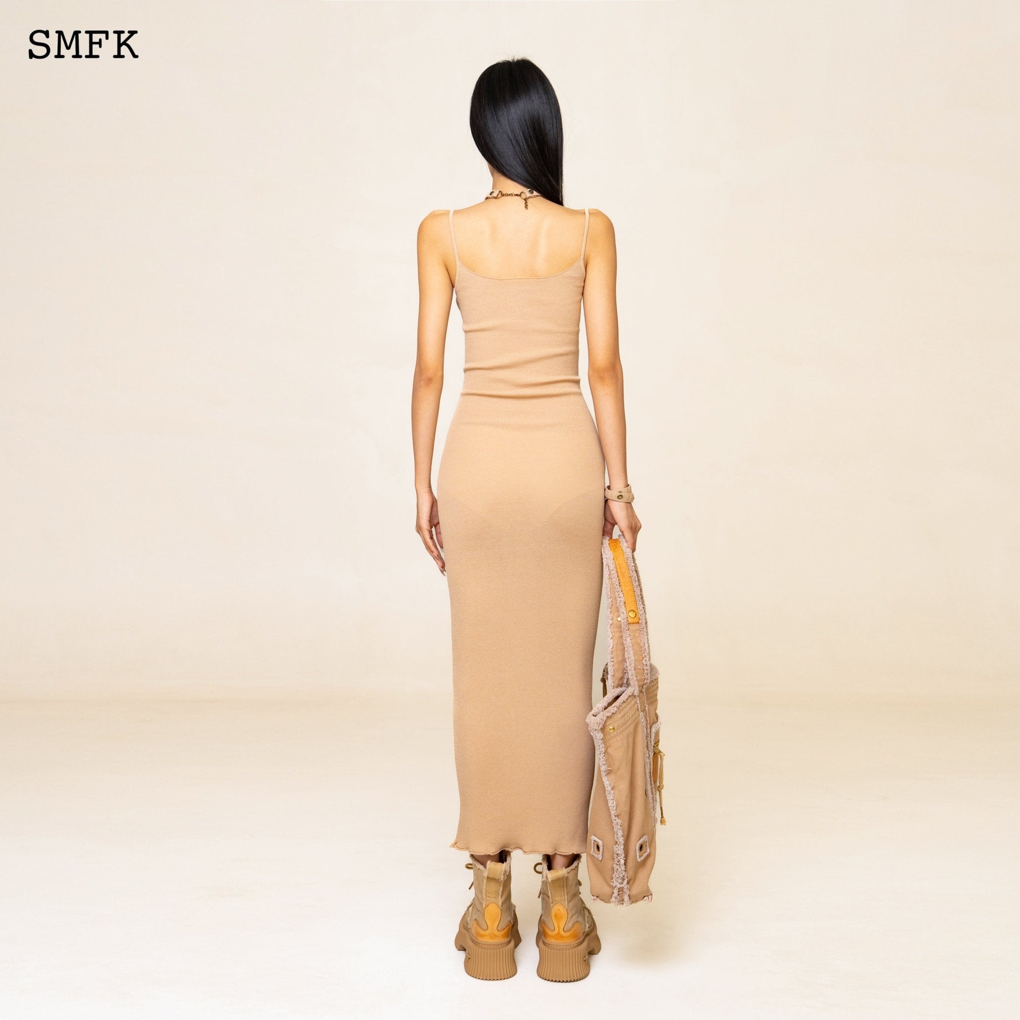 SMFK WildWorld Mermaid Knitted Silk Brace Dress | MADA IN CHINA