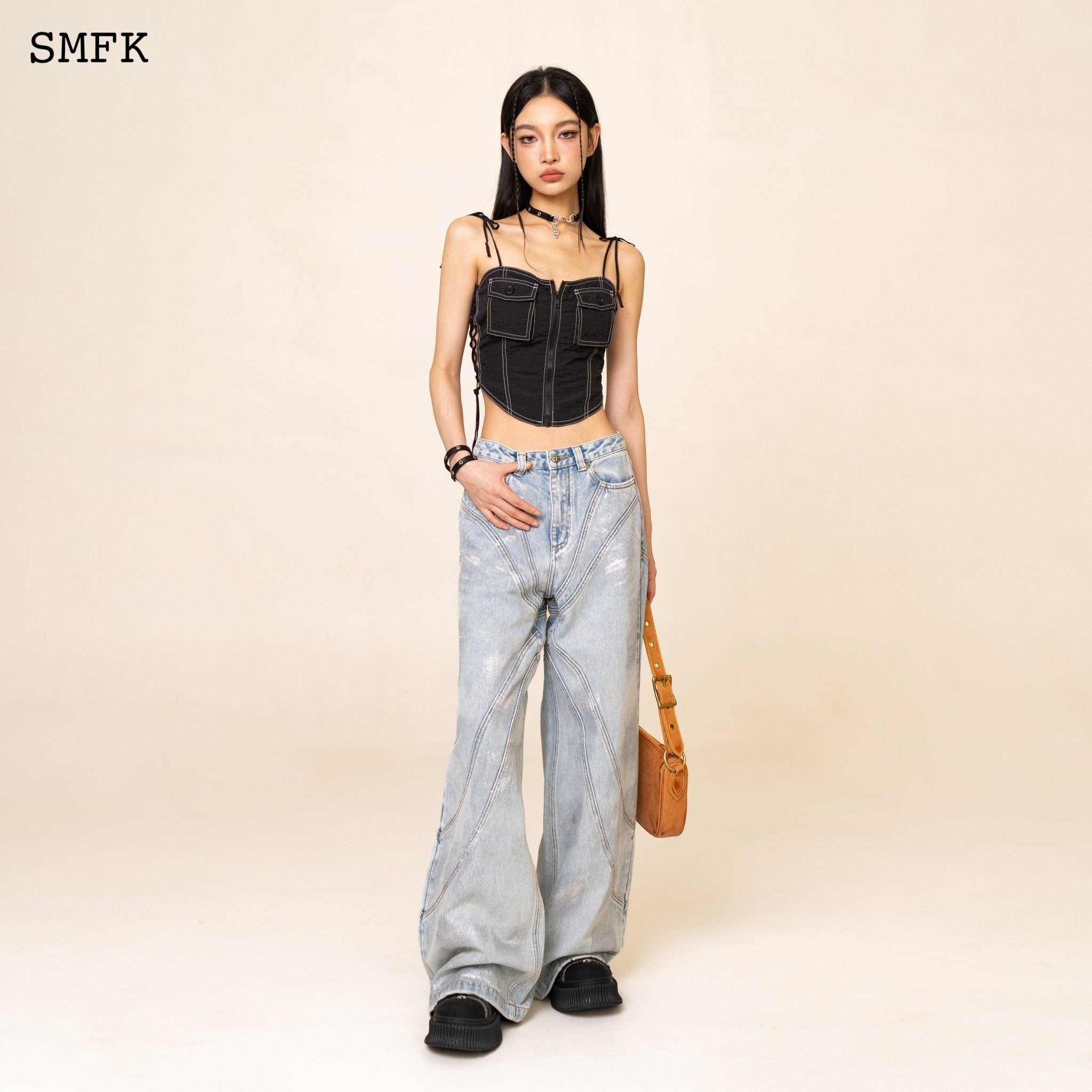 WildWorld Pheonix Loose Jeans Ocean Blue | MADAX