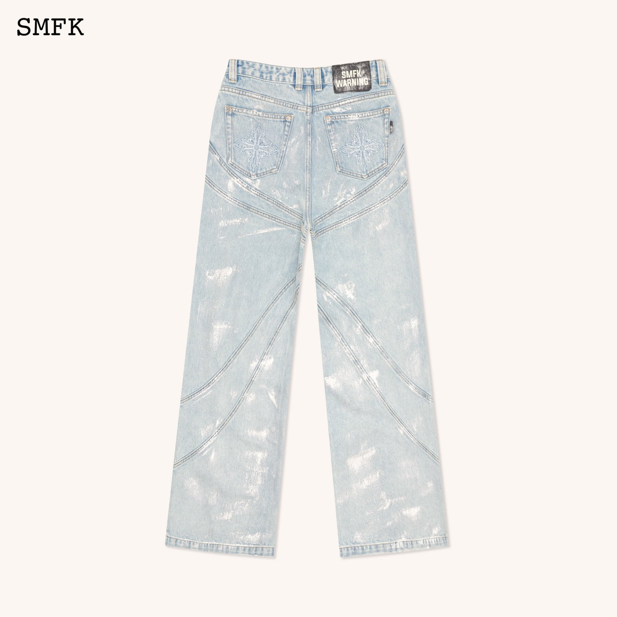 SMFK WildWorld Pheonix Loose Jeans Ocean Blue | MADA IN CHINA