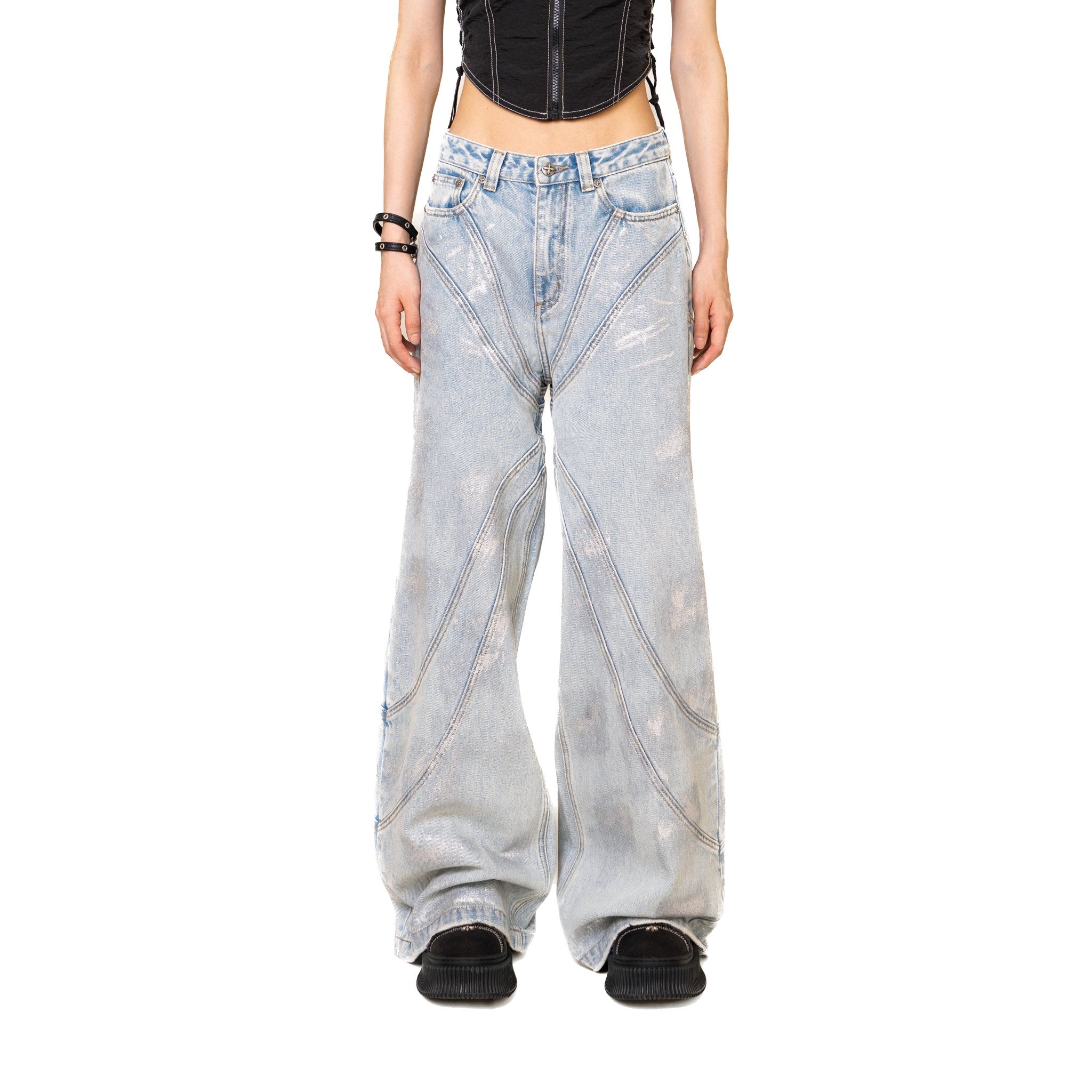 WildWorld Pheonix Loose Jeans Ocean Blue | MADAX