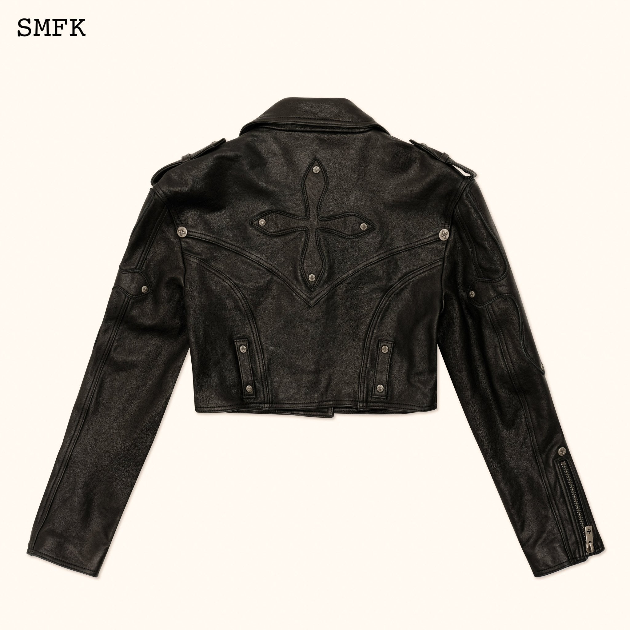 SMFK WildWorld Rider Lambskin Short Jacket | MADA IN CHINA