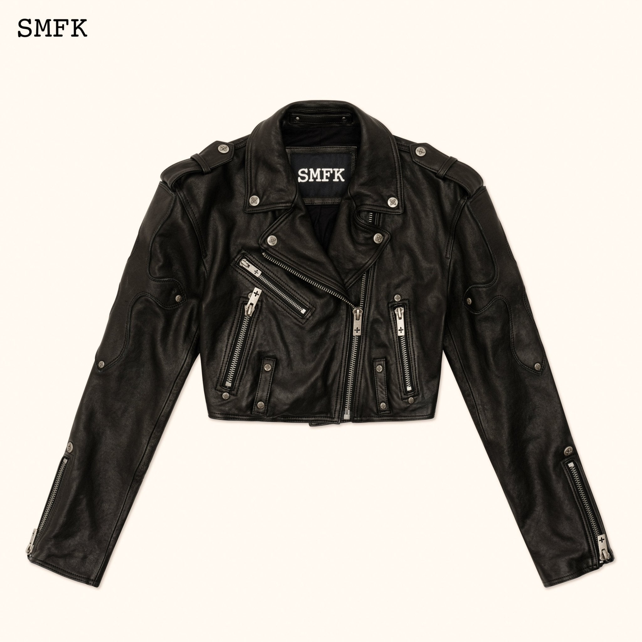 SMFK WildWorld Rider Lambskin Short Jacket | MADA IN CHINA