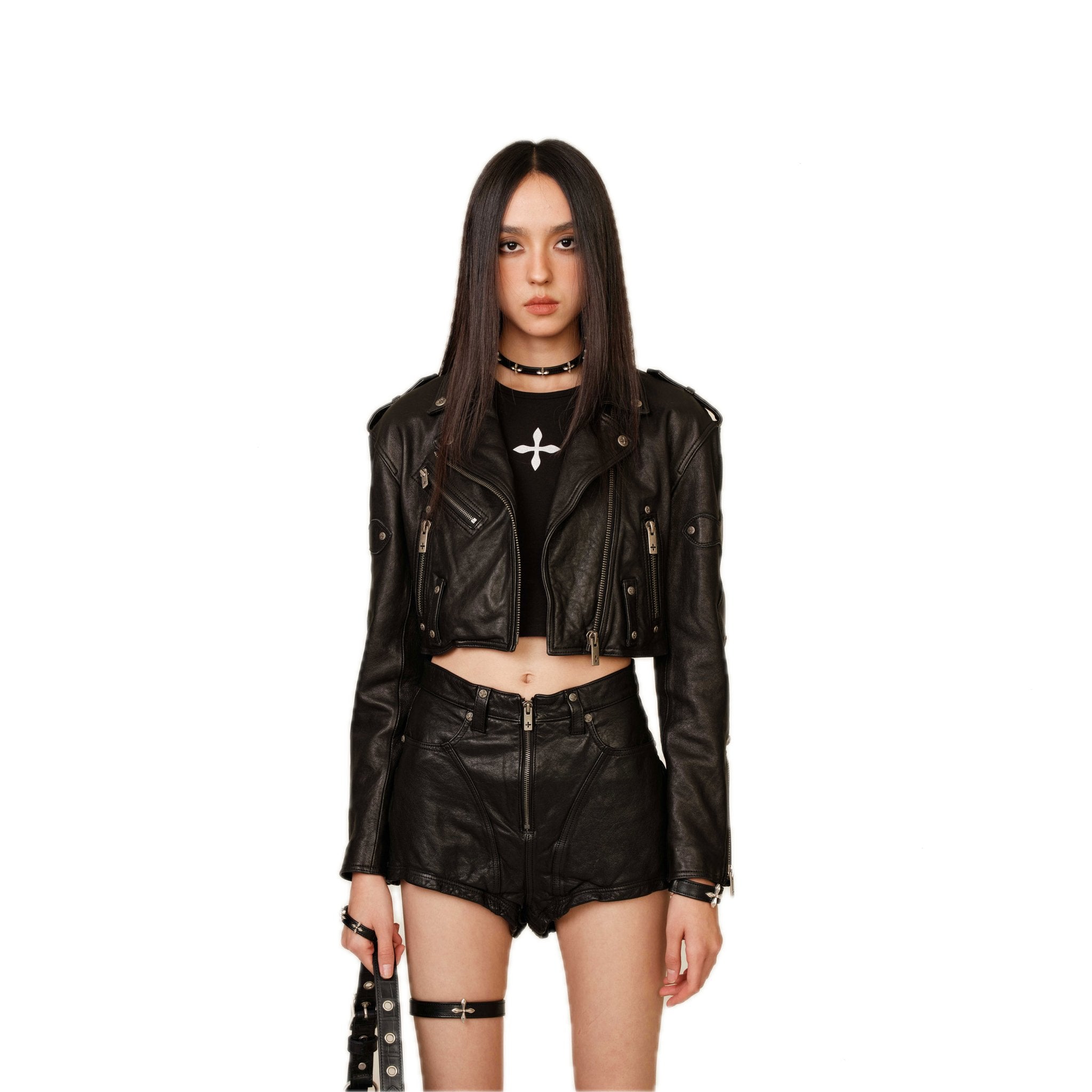 SMFK WildWorld Rider Lambskin Short Jacket | MADA IN CHINA