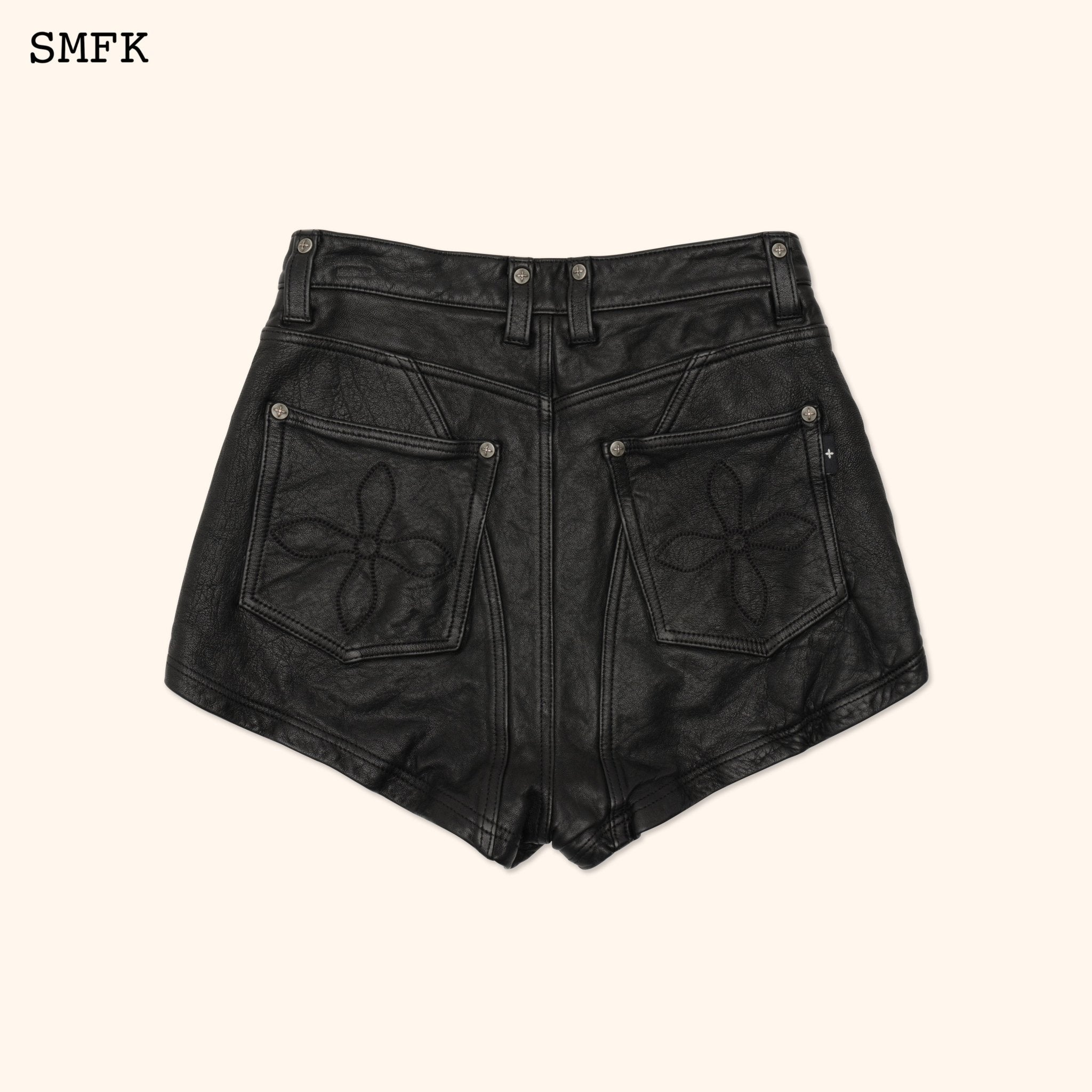 SMFK WildWorld Rider Lambskin Shorts | MADA IN CHINA