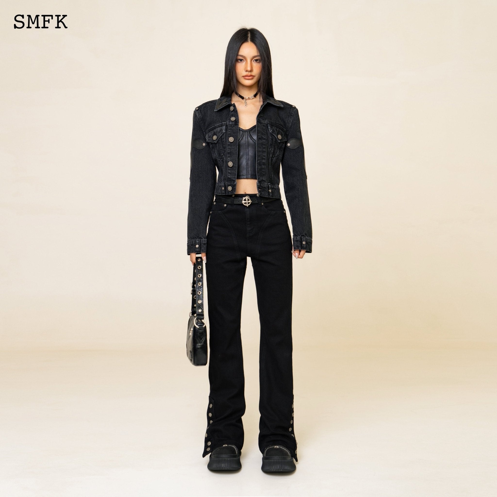 SMFK WildWorld Rider Mermaid Black Jeans | MADA IN CHINA