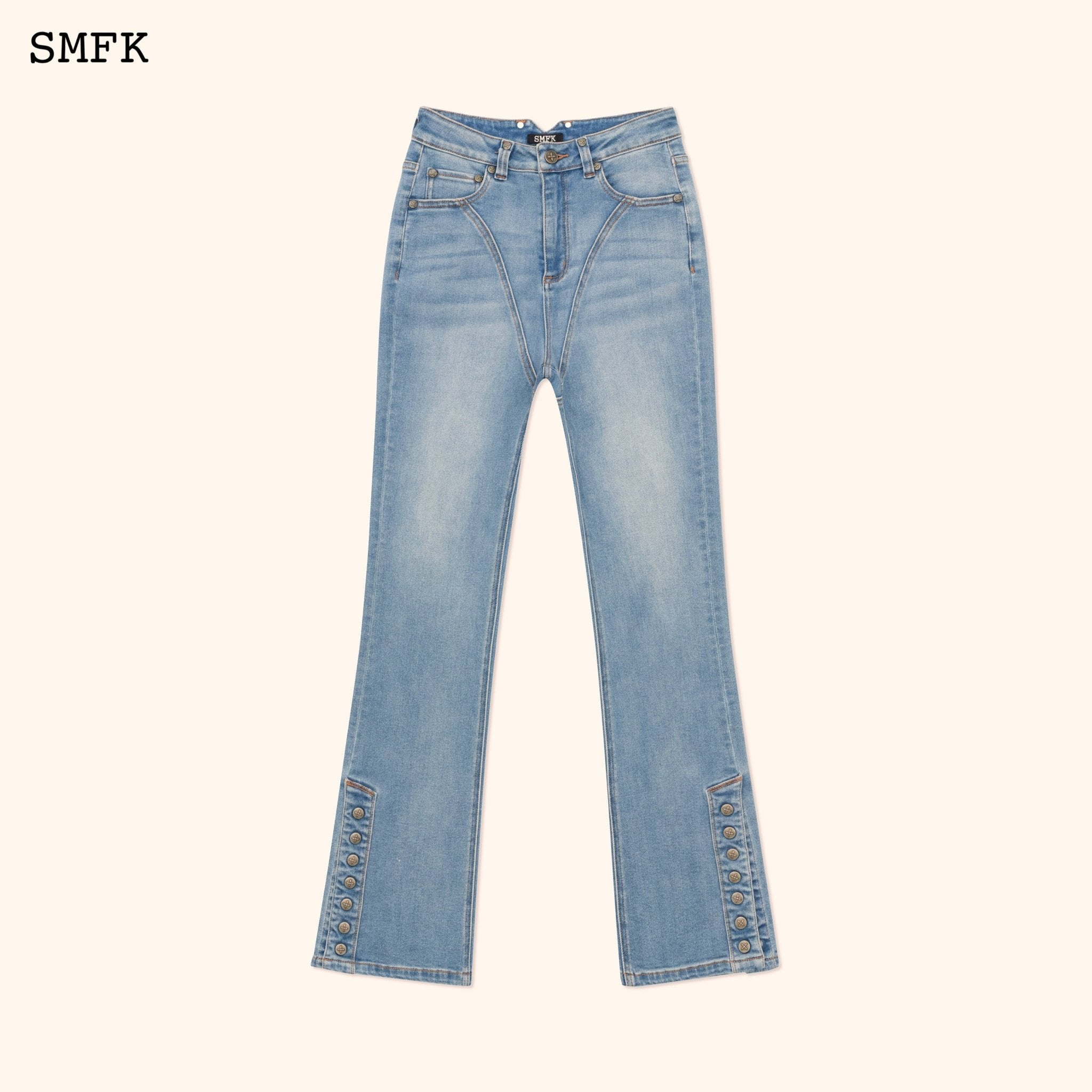 SMFK WildWorld Rider Mermaid Jeans In Blue | MADA IN CHINA