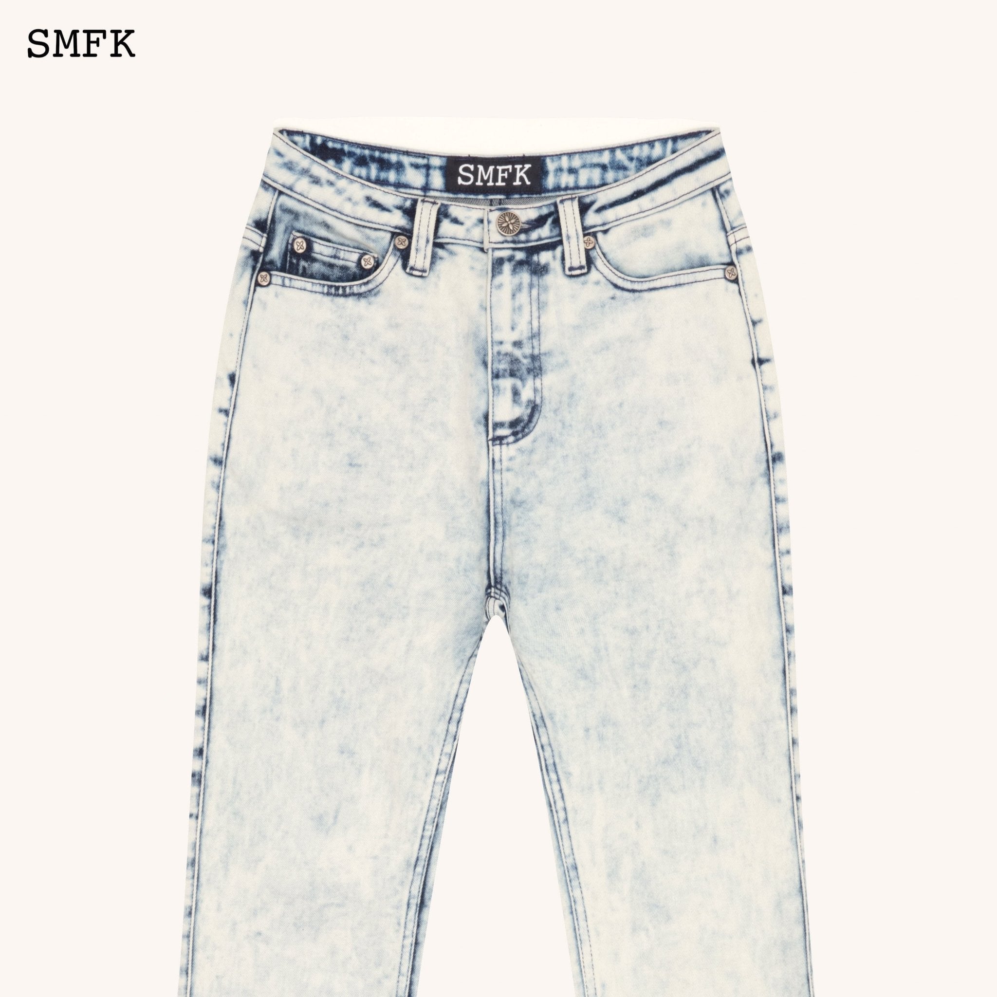 SMFK WildWorld Rock Cream Mermaid Jeans | MADA IN CHINA