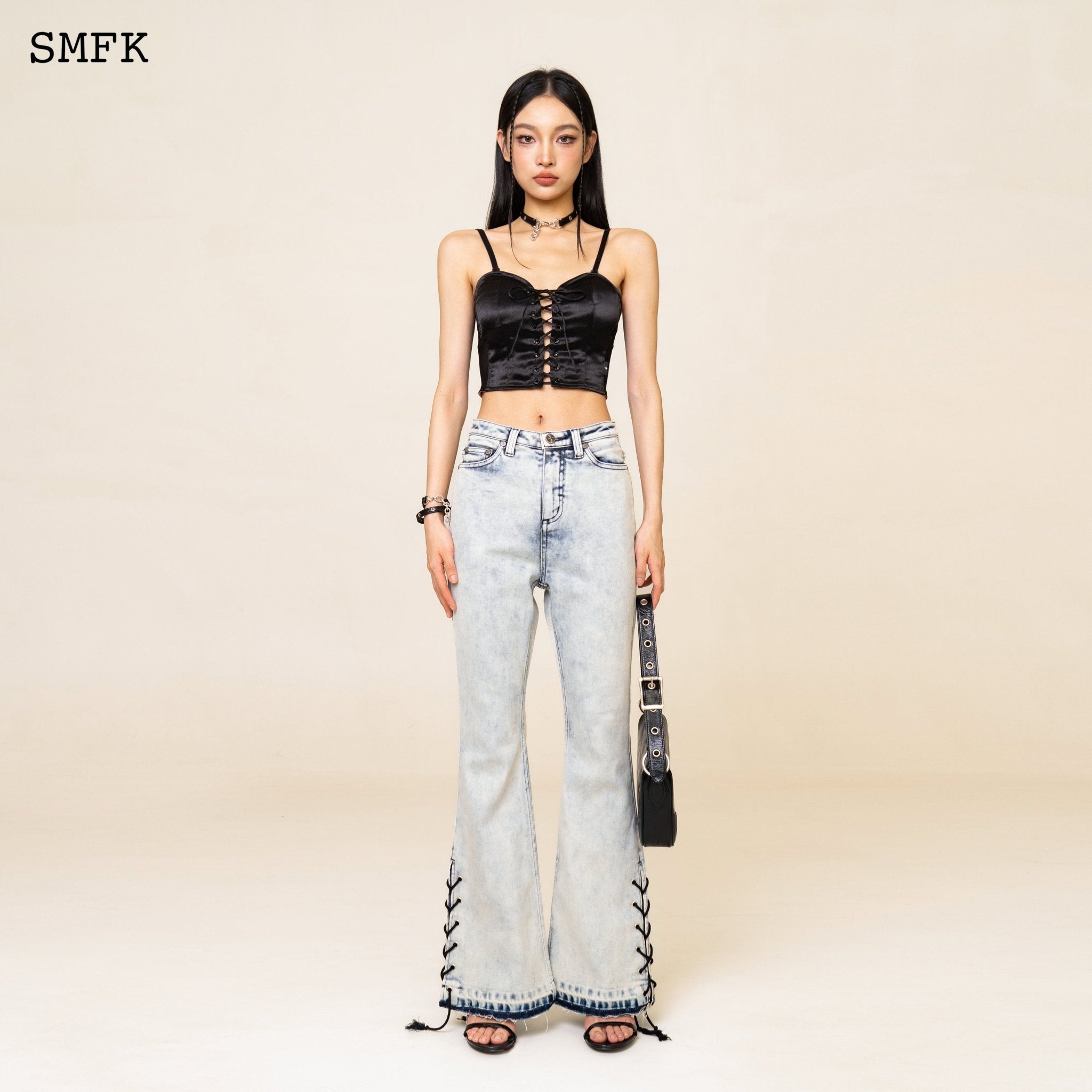 SMFK WildWorld Rock Cream Mermaid Jeans | MADA IN CHINA