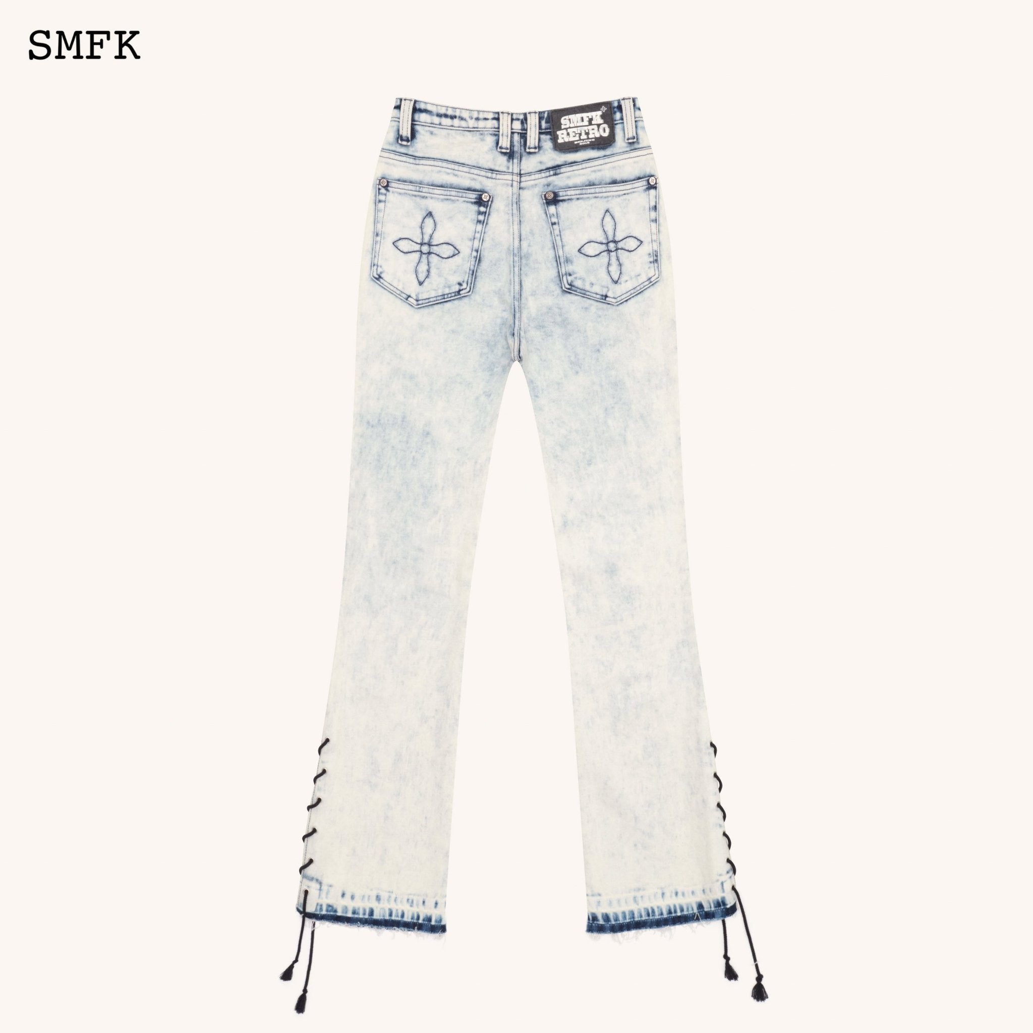 SMFK WildWorld Rock Cream Mermaid Jeans | MADA IN CHINA