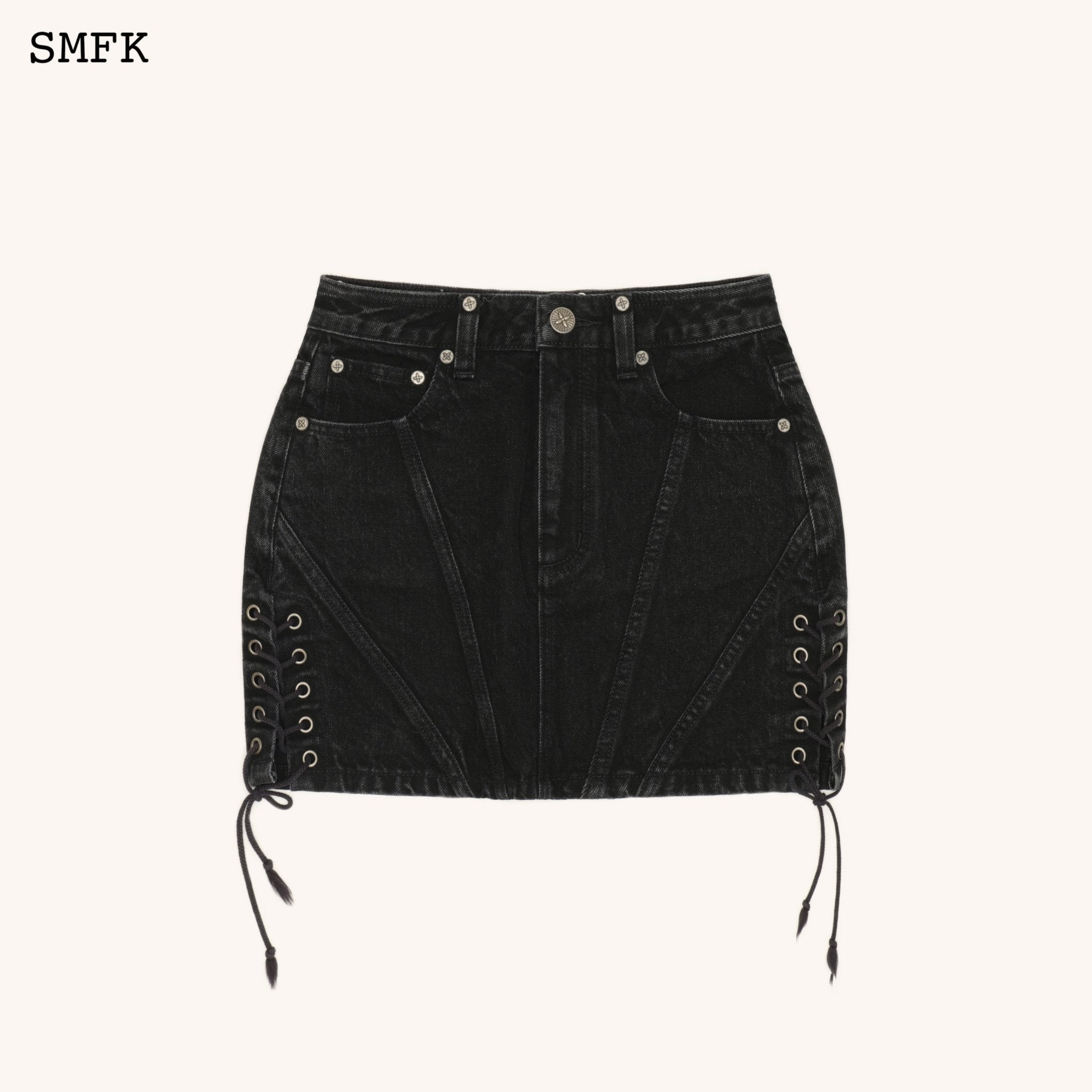 SMFK WildWorld Rock High-Waist Denim Skirt | MADA IN CHINA