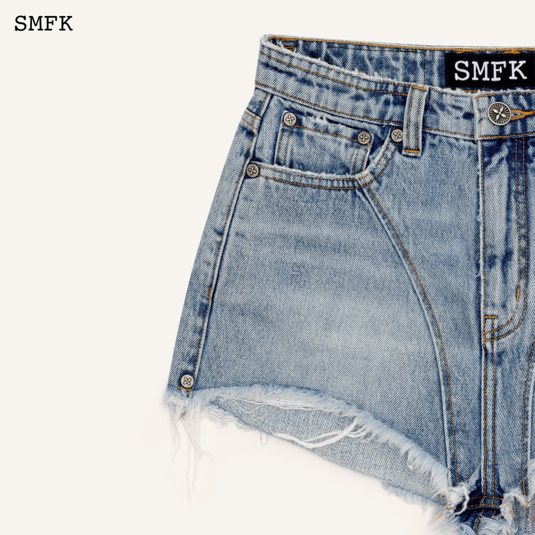 SMFK WildWorld Stray Blue Short Jeans | MADA IN CHINA