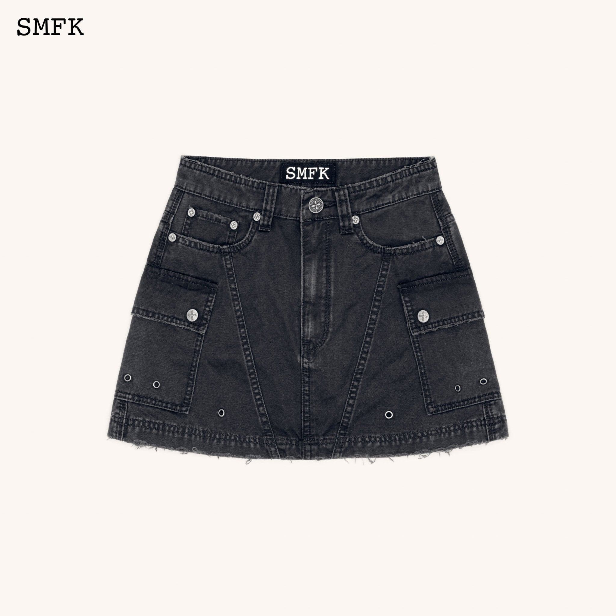 SMFK WildWorld Stray Grey Workwear Style Skirt | MADA IN CHINA