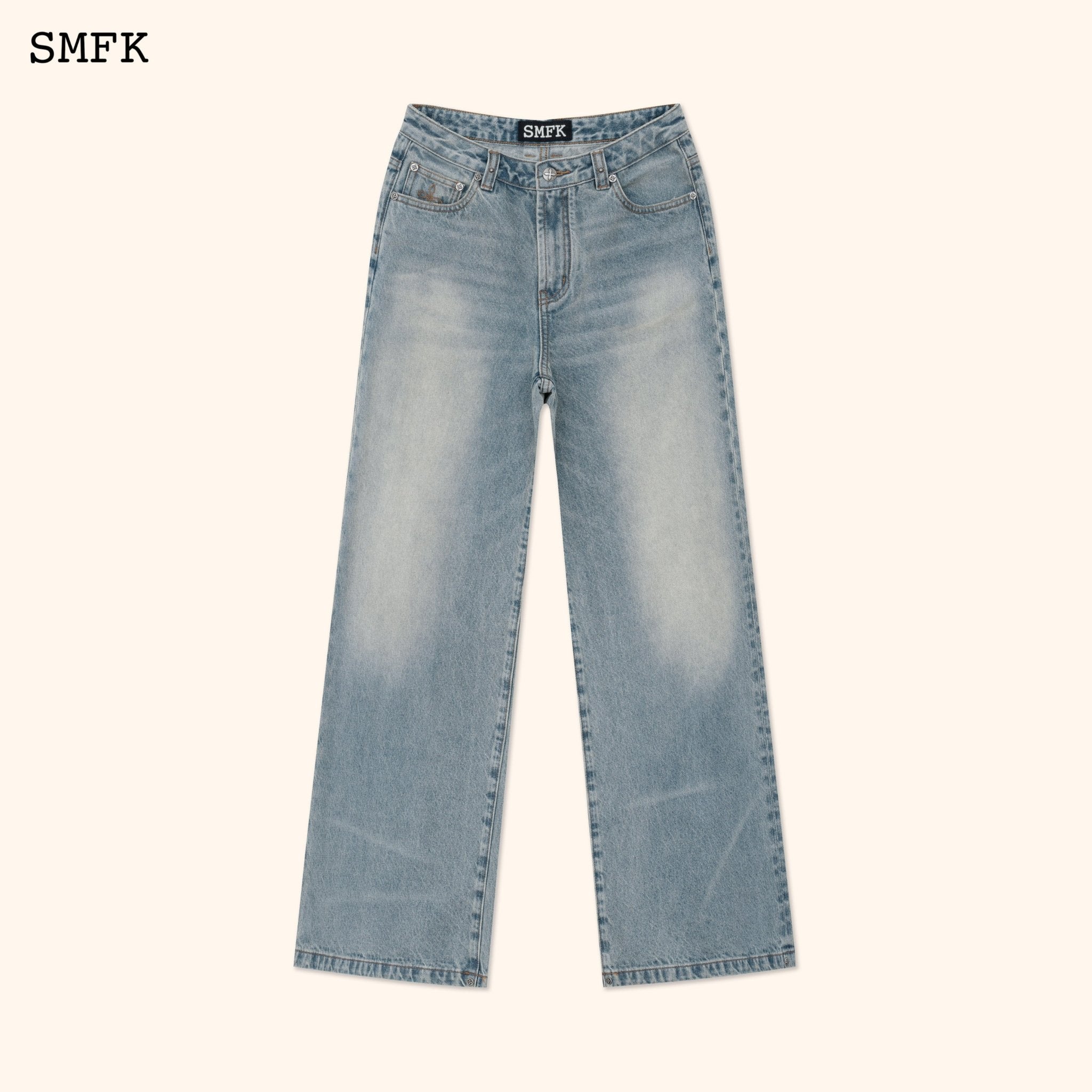 SMFK WildWorld Tarpan Classic Blue Flared Jeans | MADA IN CHINA