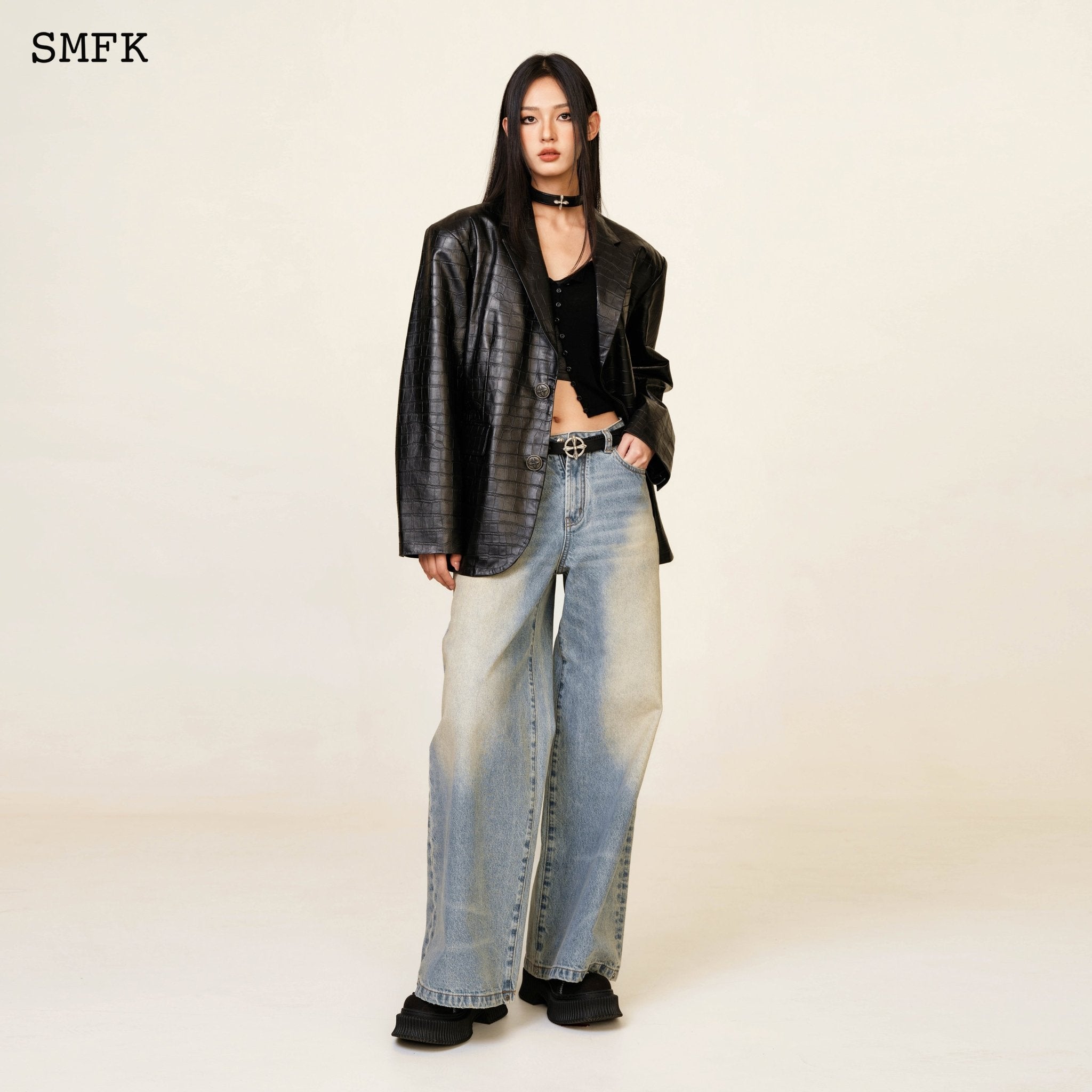 SMFK WildWorld Tarpan Classic Blue Flared Jeans | MADA IN CHINA