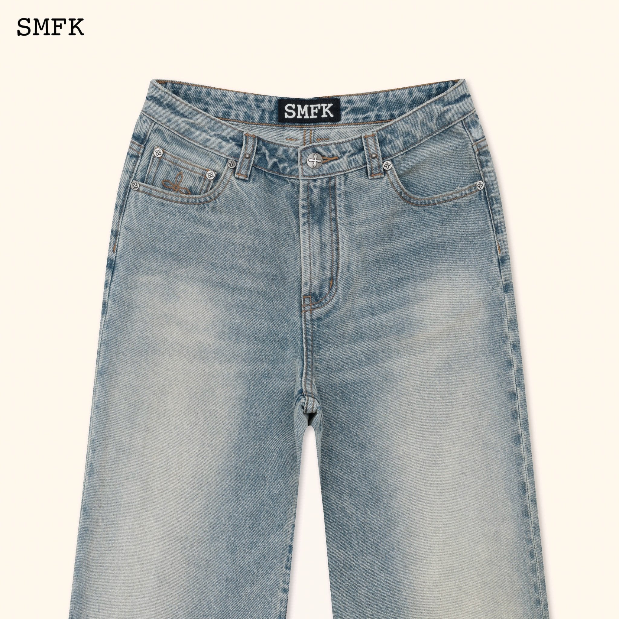 SMFK WildWorld Tarpan Classic Blue Flared Jeans | MADA IN CHINA