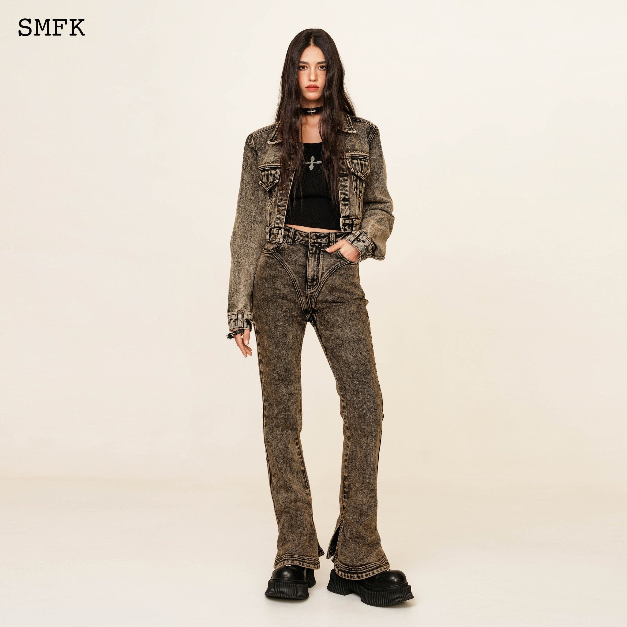 SMFK WildWorld Tarpan Sunset Denim Jeans | MADA IN CHINA