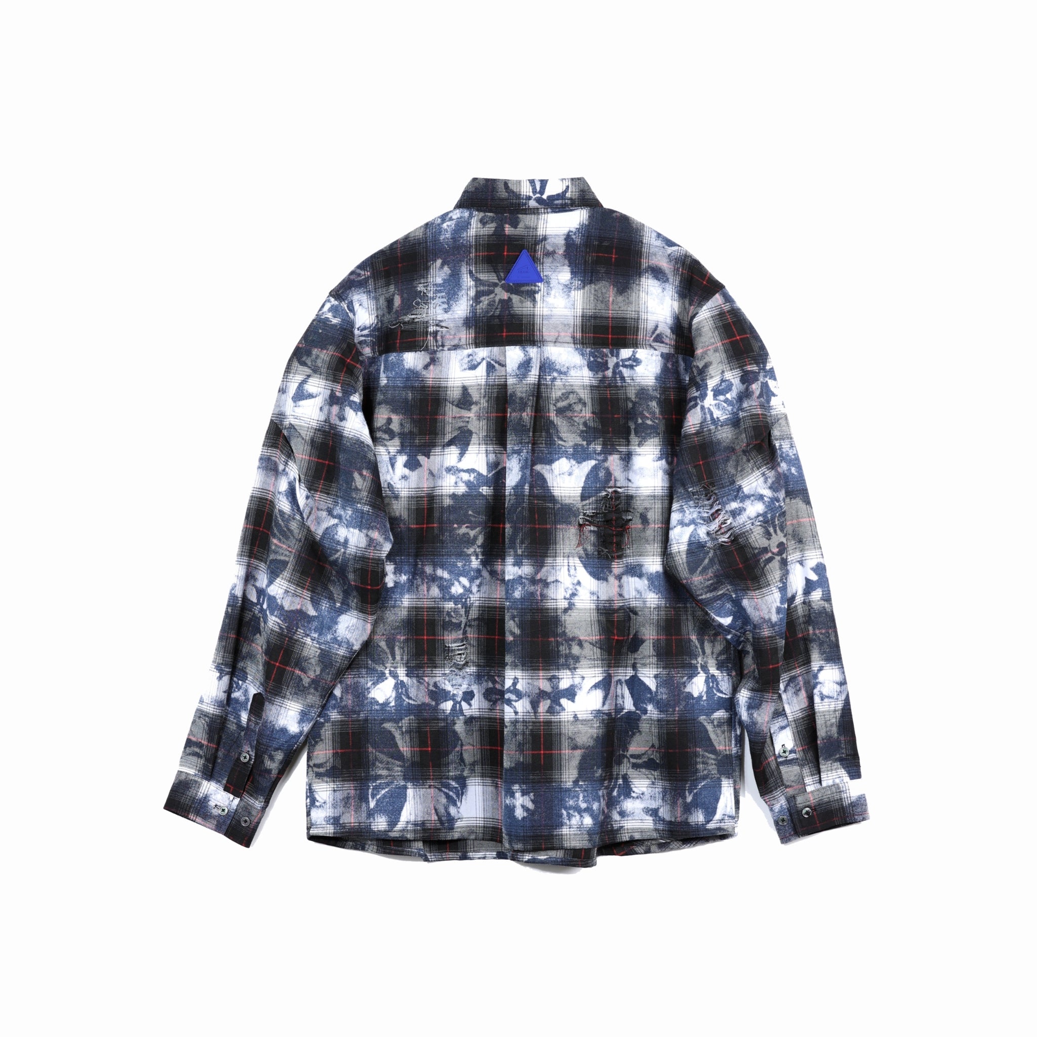 ARCH Worn Check Shirt Blue | MADA IN CHINA