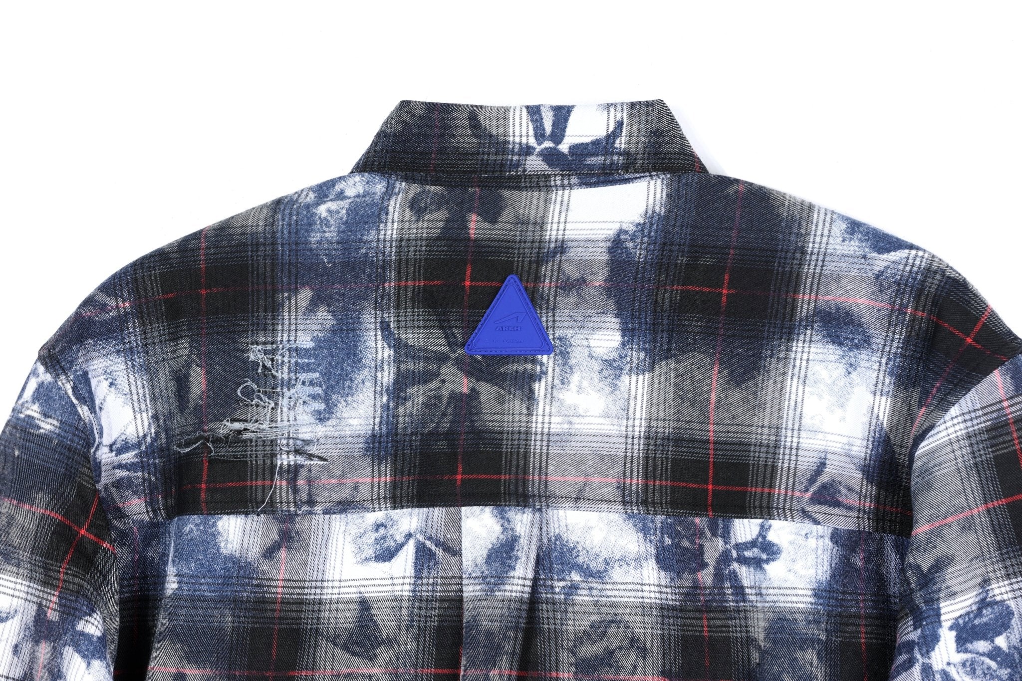 ARCH Worn Check Shirt Blue | MADA IN CHINA