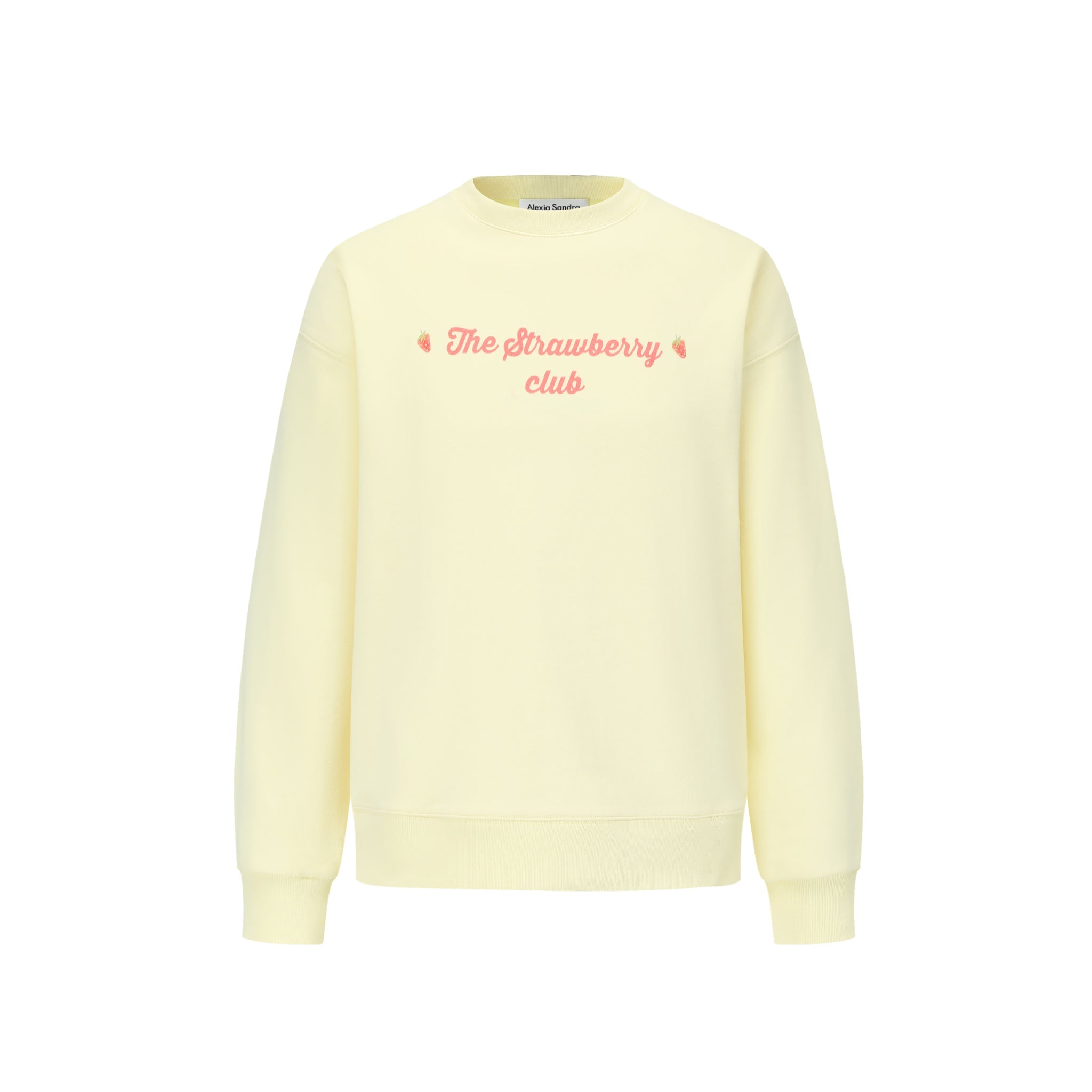 Alexia Sandra Yellow Printing Strawberry Sweatshirt | MADA IN CHINA